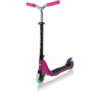 GLOBBER Scooter FLOW 125 LIGHTS Ruby Pink-grau, Mit Leuchtrollen -Kinder Welt Store globber scooter flow 125 lights ruby pink grau mit leuchtrollen a303820