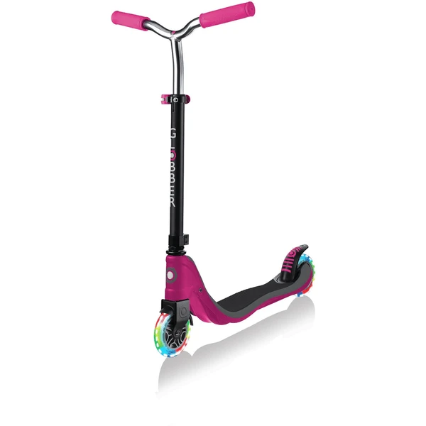 GLOBBER Scooter FLOW 125 LIGHTS Ruby Pink-grau, Mit Leuchtrollen 3 GLOBBER Scooter FLOW 125 LIGHTS Ruby Pink-grau, Mit Leuchtrollen