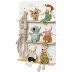 MUSTERKIND® Plüschtier-Regal Picea Weiß/natur