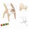 QuarttoLino® Hochstuhl Set Mini Weiß 2 QuarttoLino® Hochstuhl Set Mini Weiß -Kinder Welt Store quarttolino hochstuhl set mini weiss a313924