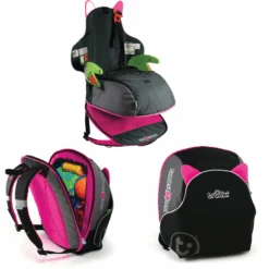 Trunki BoostApak Schwarz Mit Pink